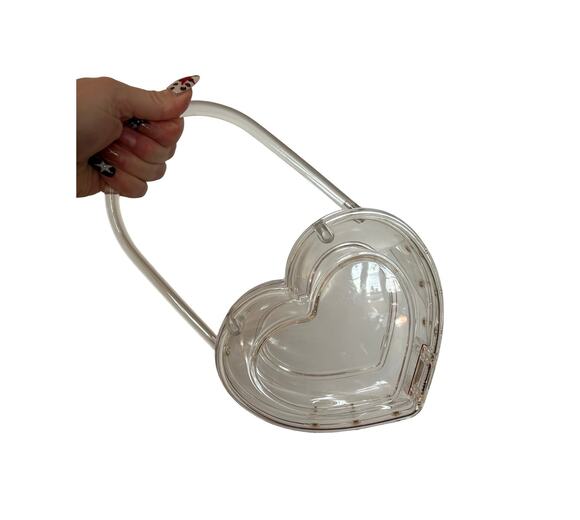 other Handbags - Clear Heart‑Shaped Handbag